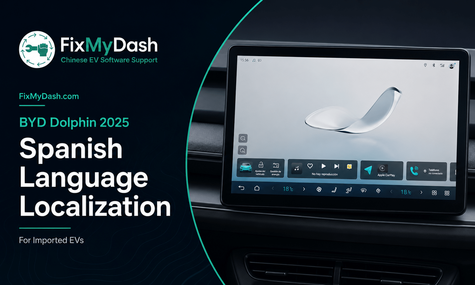 BYD Dolphin 2025 ispan tili lokalizatsiyasi